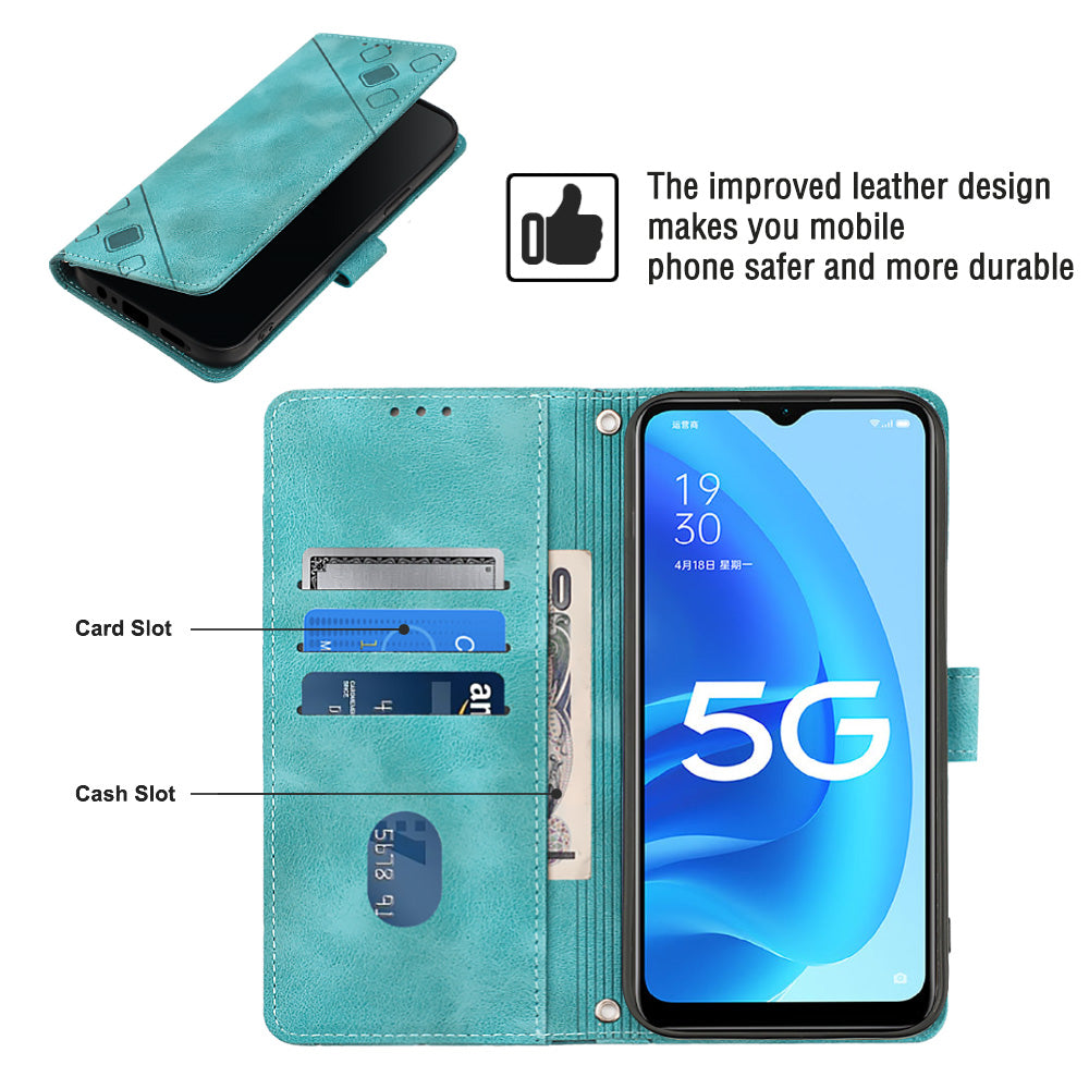 PT005 YB Imprinting Series-6 For Oppo A55s 5G Skin Touch Phone Shell Leather Stand Wallet Shockproof Case PT005 YB Imprinting Series-6 For Oppo A55s 5G Skin Touch Phone Shell Leather Stand Wallet Shockproof Case